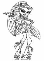 kolorowanki monster high, malowanka dla dziewczynek do wydruku, obrazek do pokolorowania numer  170